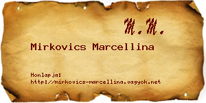 Mirkovics Marcellina névjegykártya